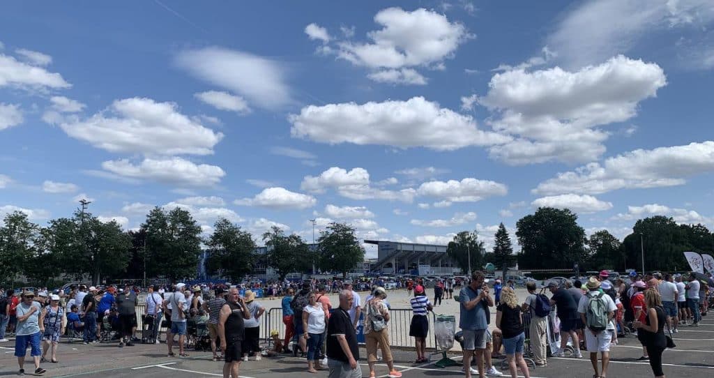 Terrain du championnat de France doublette féminin à Auxerre en juillet 2023