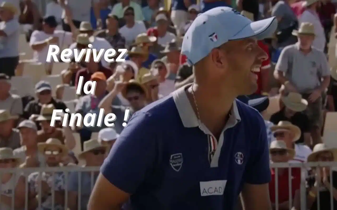 Dylan Rocher à le sourire pour ce masters de pétanque 2024