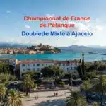 championnat de France sur la belle ile de Corse en doublette mixte