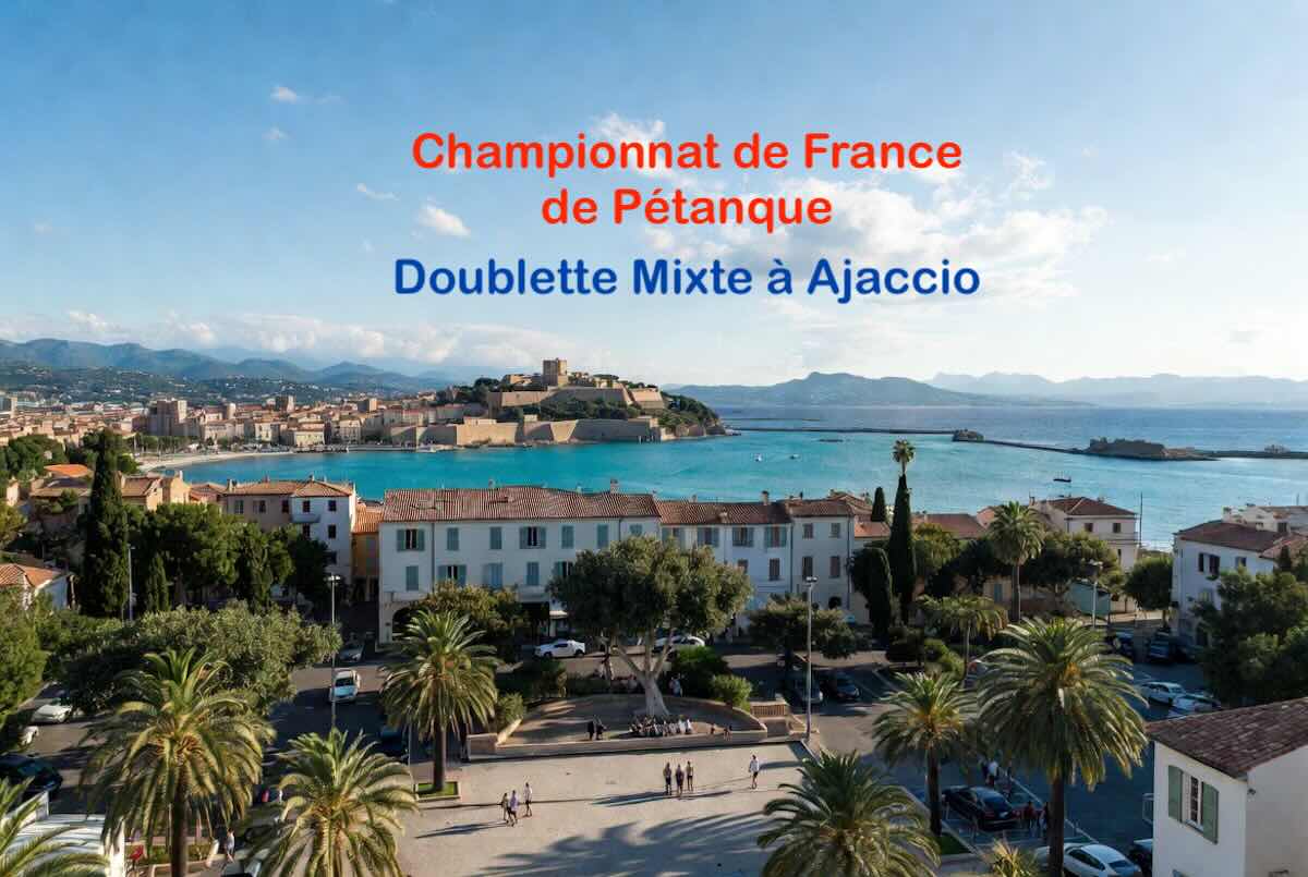 championnat de France sur la belle ile de Corse en doublette mixte