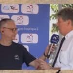 Michel Le Bot au micro de Laurent Cosse pour parler pétanque et calendrier