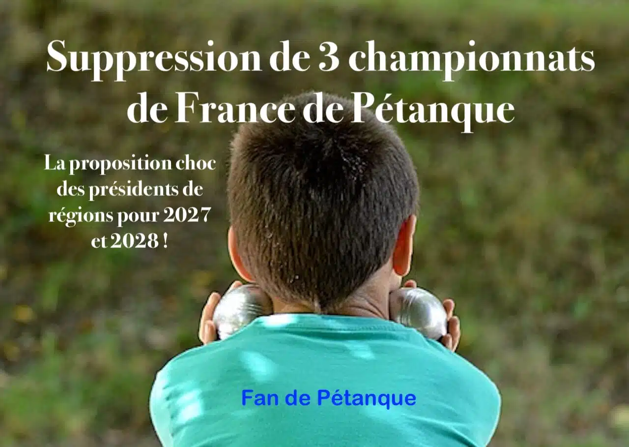 suppression de championnats de france de pétanque proposée en 2027