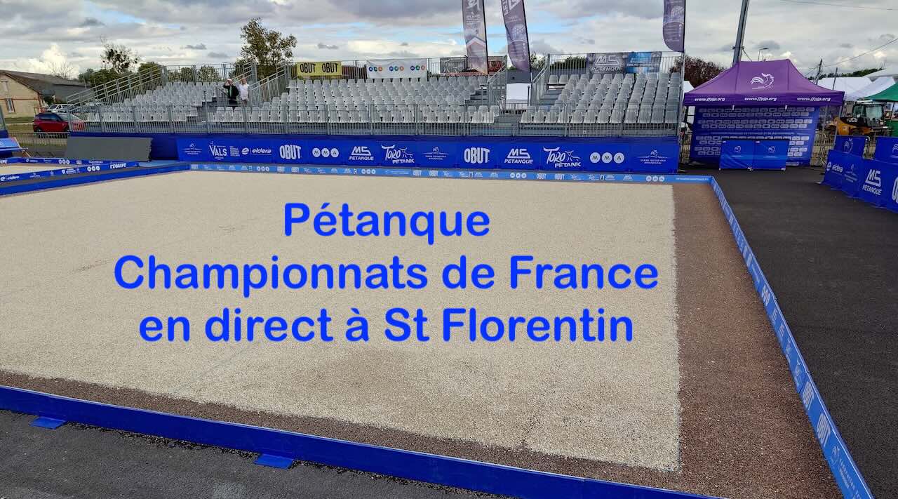 Carré d'honneur des championnats de France de Pétanque à St Florentin