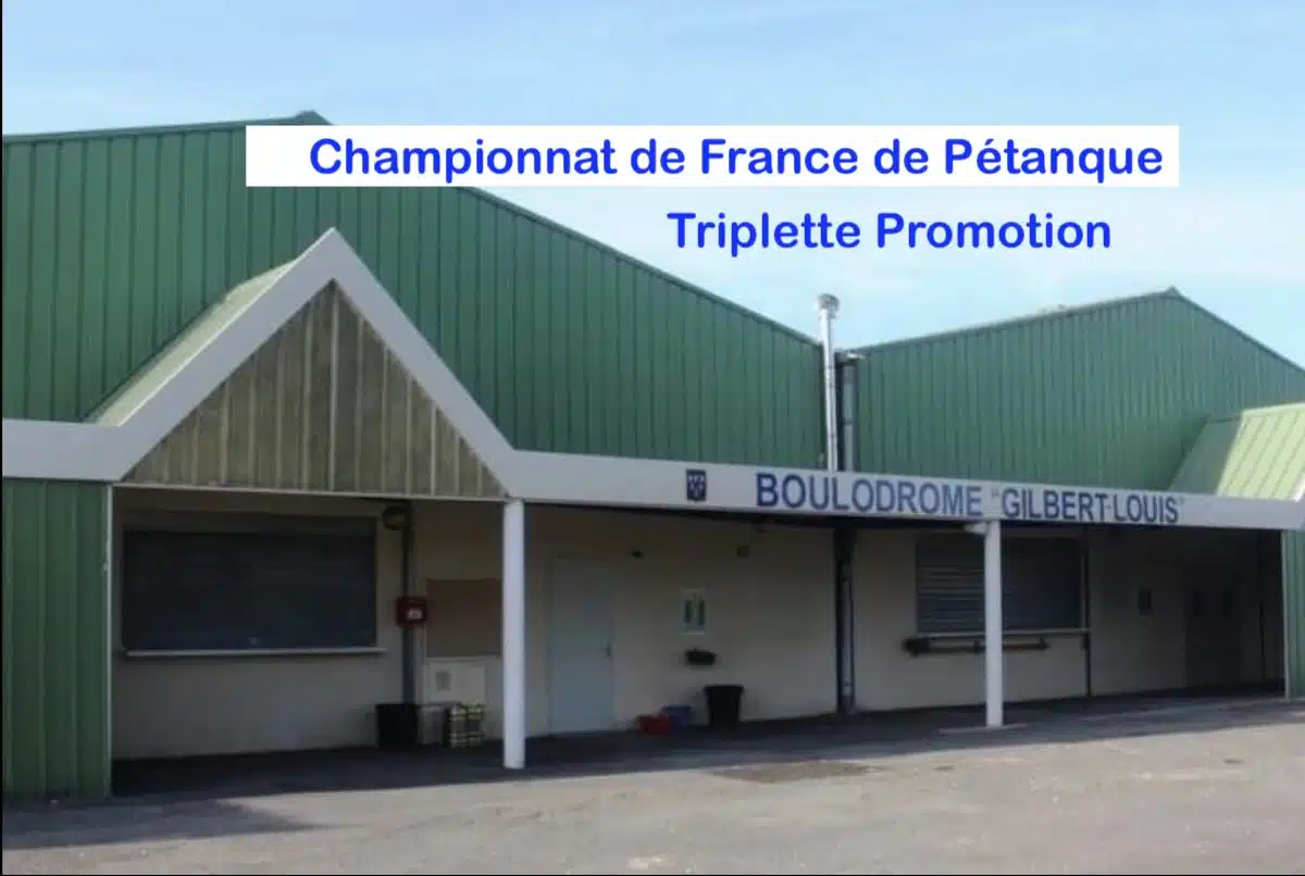Boulodrome de Saint Yrieix où se disputent les championnats de France de pétanque