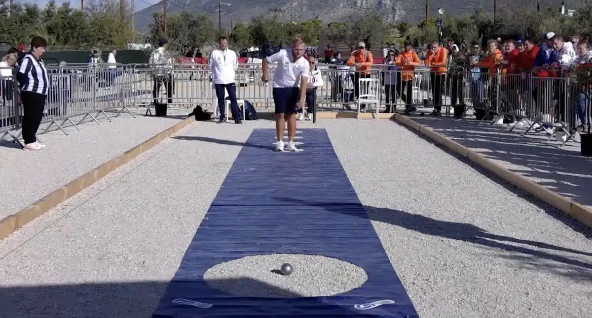 Championnat d'Europe de pétanque de tir de précision espoir en Grèce